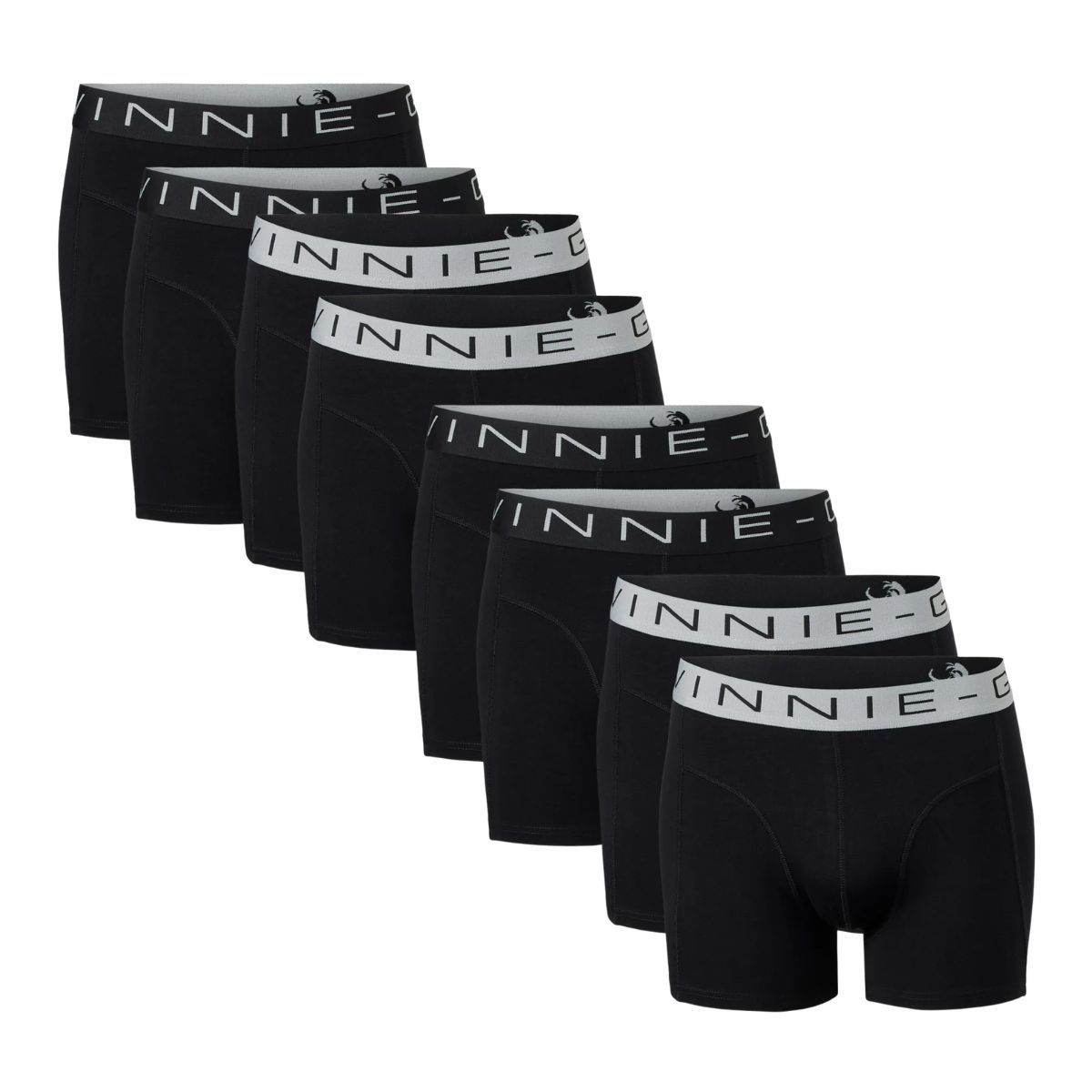 Vinnie-G Boxershorts 8-pack Black / Grey-XL