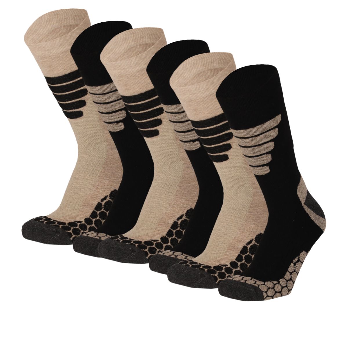 Xtreme Wandelsokken 6-pack Multi Beige-35/38