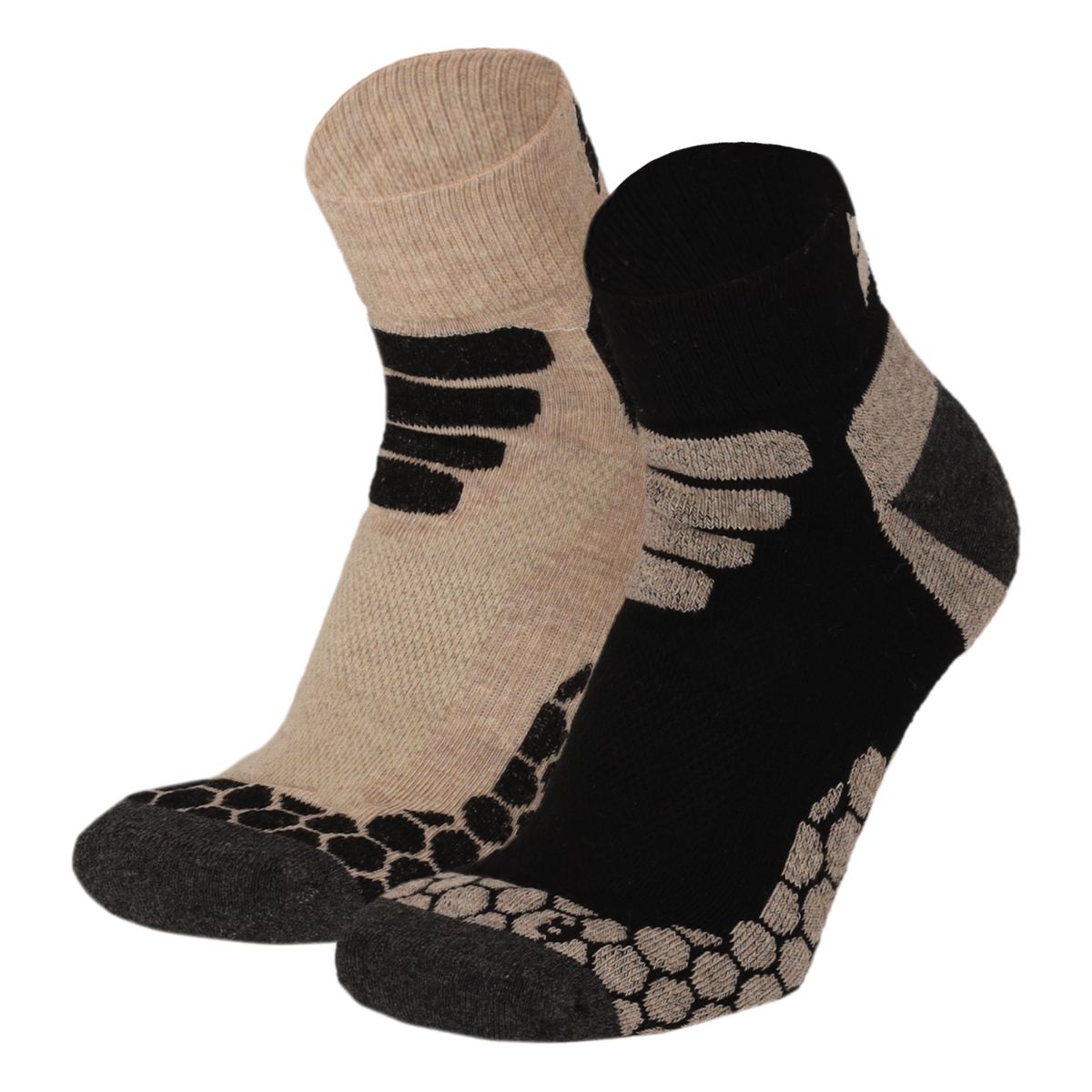 Xtreme Wandelsokken Quarter 2-pack Multi Beige-35/38