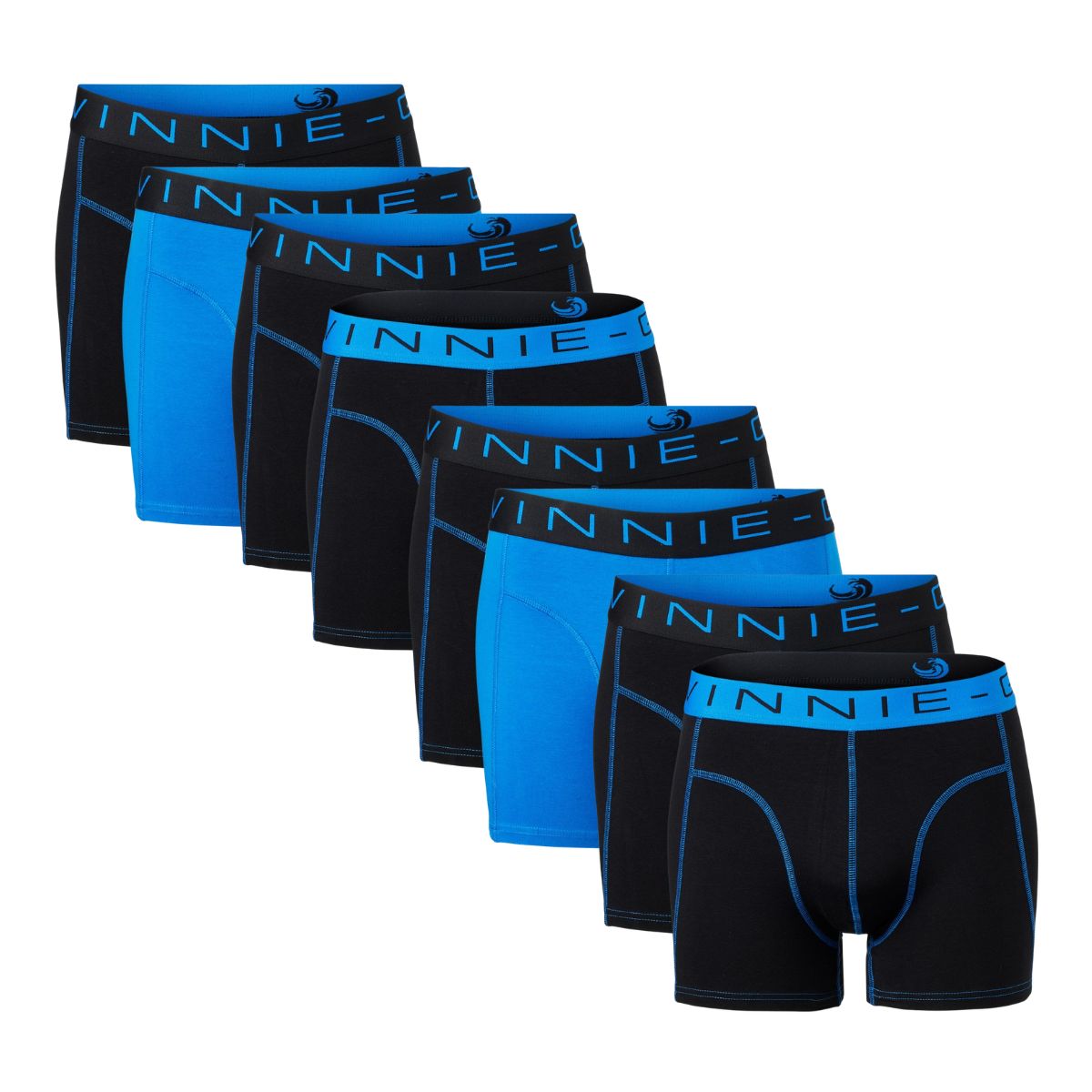 Vinnie-G Boxershorts 8-pack Black / Blue-L