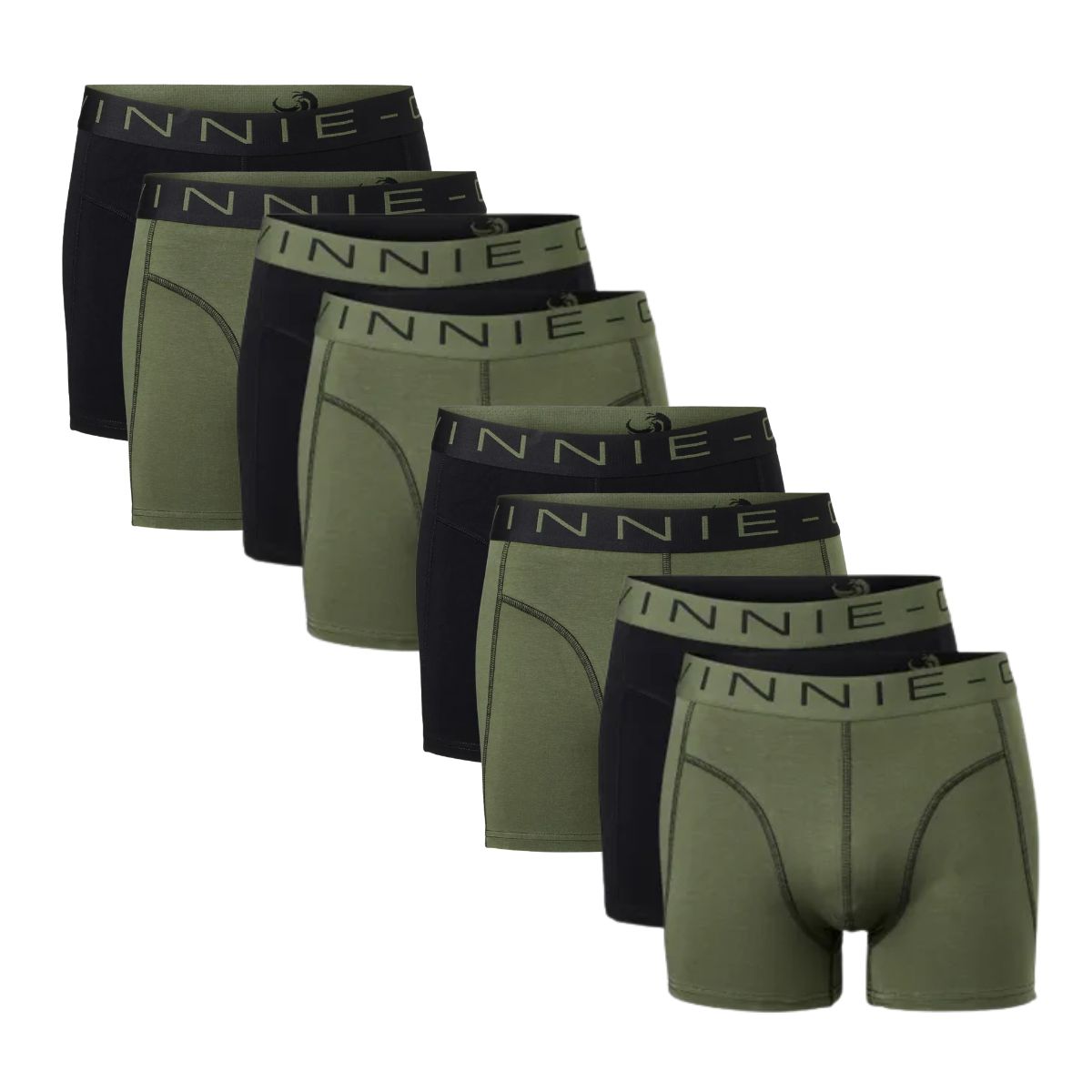 Vinnie-G Boxershorts 8-pack Black / Forest Green-L