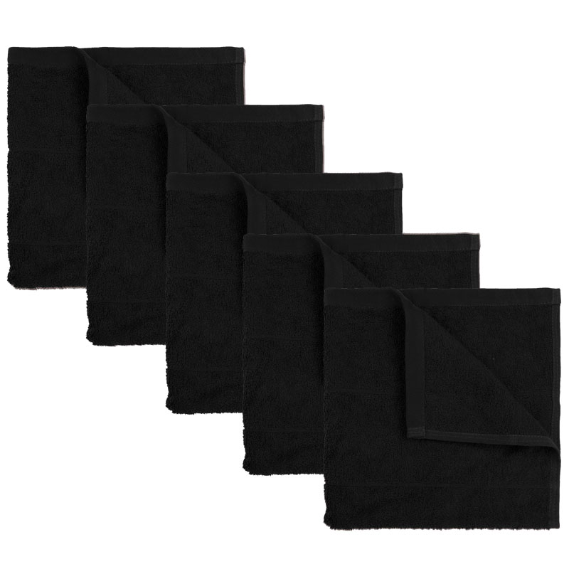 The One Towelling The One Keukendoek 50 x 50 cm Zwart - 5 stuks