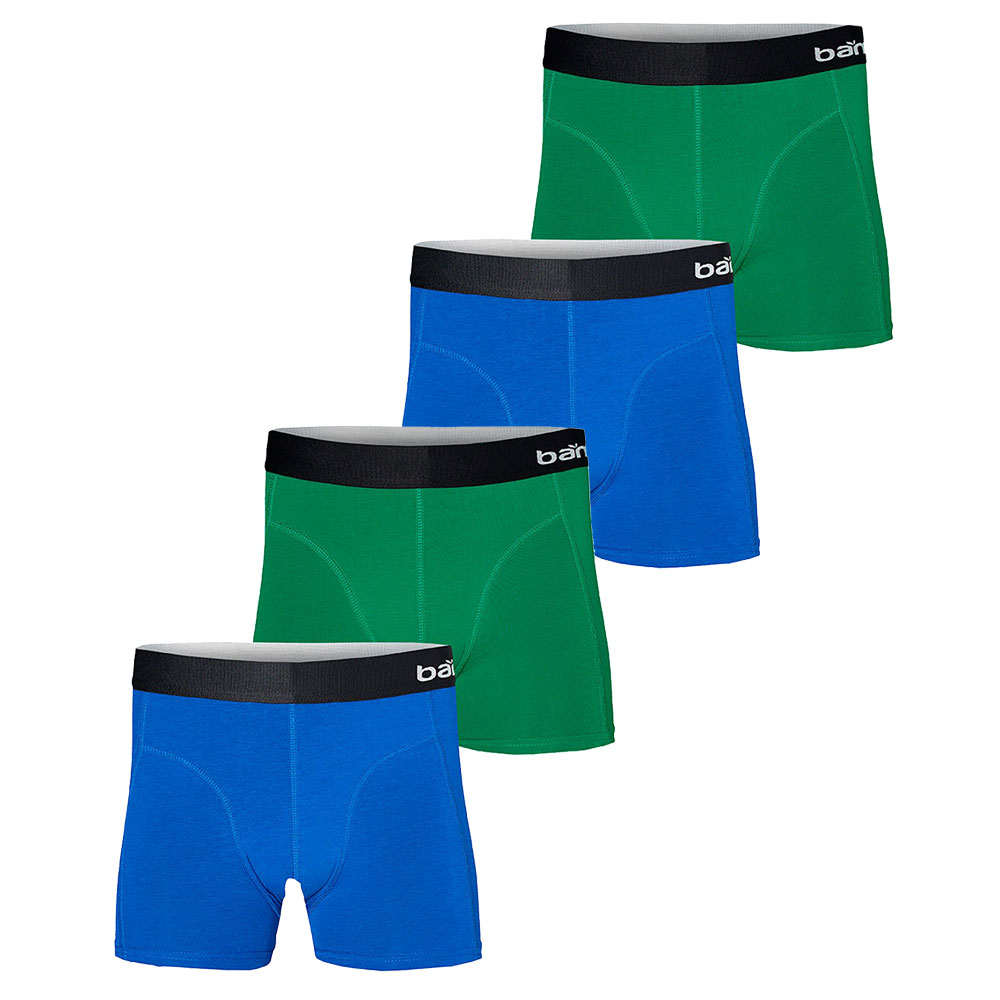 Apollo Boxershorts Heren Bamboo Basic Blue / Green 4-pack-XXL