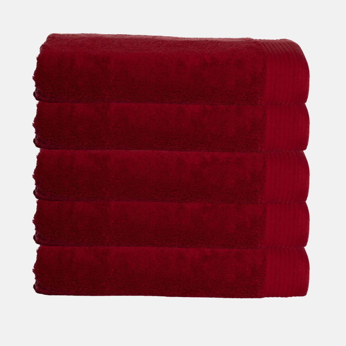 The One Handdoek Deluxe 50x100 550 gr Burgundy (5 stuks)