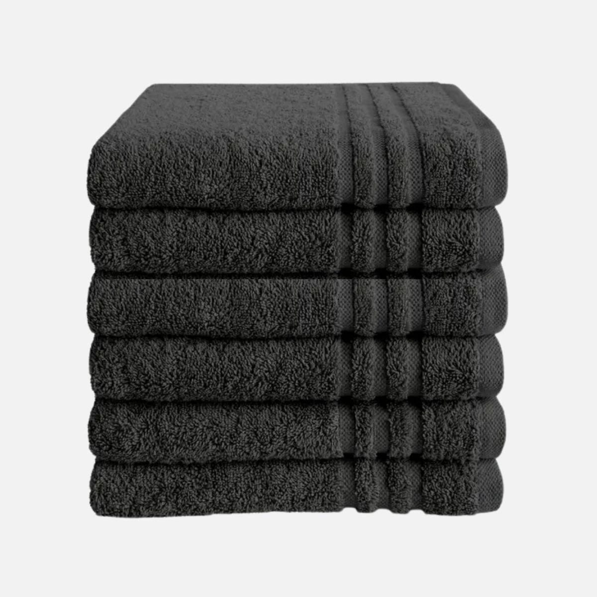 Byrklund Handdoek 50 x 100 cm Antraciet - 6 stuks