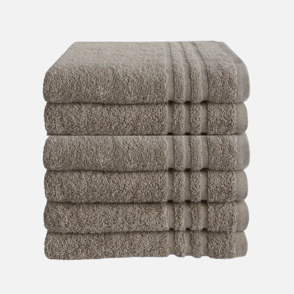 Byrklund Handdoek 50x100 cm 500gram Taupe - 6 stuks