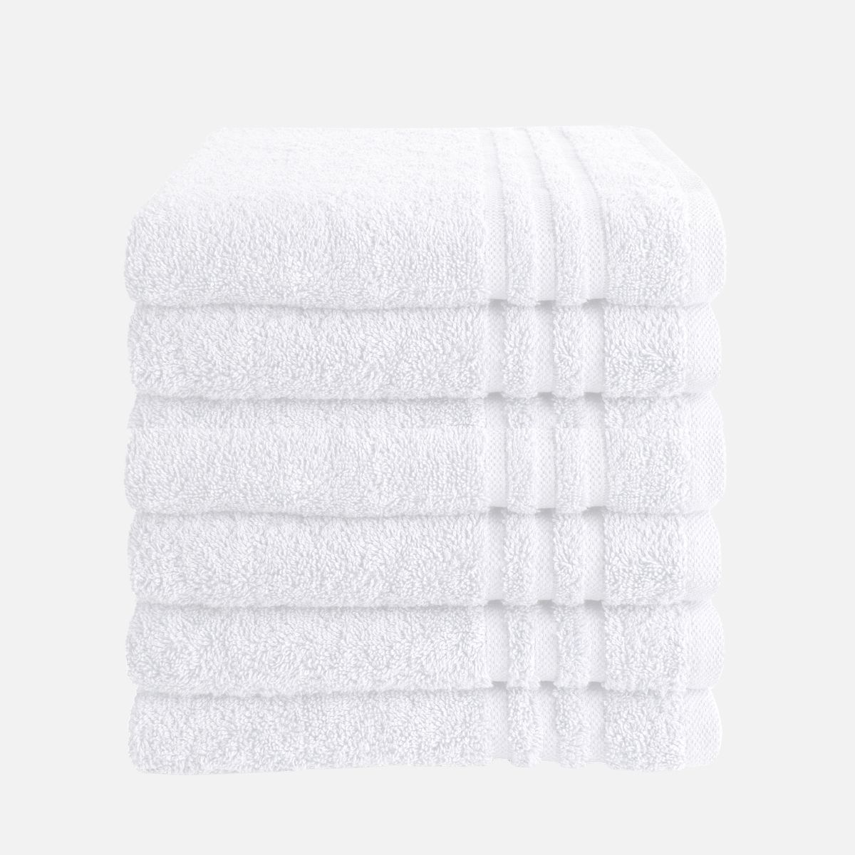 Byrklund Handdoek 50x100 cm 500gram Wit - 6 stuks