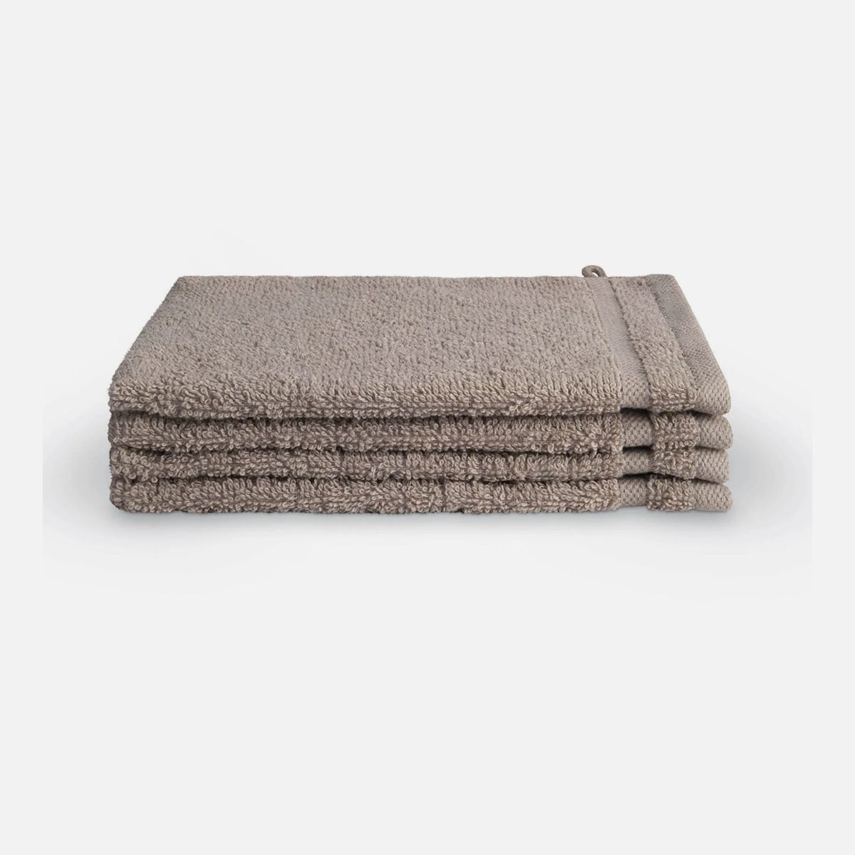 Byrklund Washand 16x21 cm 500gram Taupe- 4 stuks