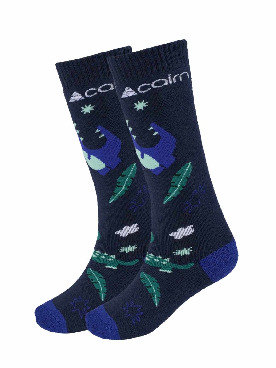 Cairn Skisokken Kinderen 2-pack Night Sky Dino-27/30 afbeelding