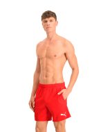 Puma Zwembroek Mannen Mid Shorts Red model voorkant