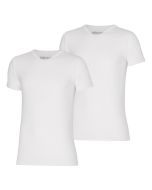 Apollo Bamboe t-shirts t V-nek Bamboo Basic Wit 2 stuks
