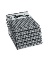 DDDDD Theedoek Saar Zwart  6 stuks