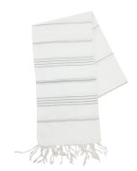 The One Towelling Hamamdoek Wit/Grijs