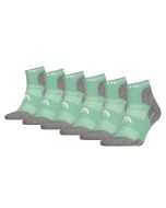 HEAD Wandelsokken All Climates Hiking Quarter 6-pack Licht Groen