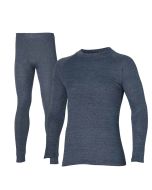 Heatkeeper Thermoset Heren Comfort - Thermoshirt + Thermo Legging - Antraciet Melange