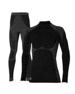 Heatkeeper Thermoset Heren Premium - Thermoshirt + Thermo Legging - Zwart Melange