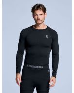 Poederbaas Thermoshirt Heren Zwart