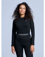 Poederbaas Thermoshirt Dames Zwart