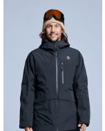 Poederbaas Ski-jas Heren Freeride 3L Hardshell Zwart