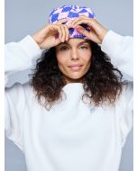 Poederbaas Muts Dames Checkerboard Powder Rose