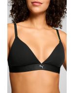 Puma Dames Sport Triangel Bralette 3D Knit Zwart