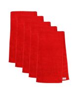 he One Sporthanddoek 30x130 cm 450 gram Rood (5 stuks)