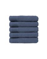 The One Handdoek Voordeelpakket 450 gram 50x100 cm Faded Denim (5 stuks)