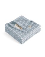 Walra Vaatdoek Dry with Cubes Jeans Blauw - 3 stuks