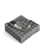 Walra Vaatdoek Dry with Cubes Off Black - 3 stuks 