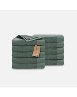 Walra Remade Cotton Handdoeken 60 x 110 cm - 550 gr/m² - Donker Groen - 10 stuks