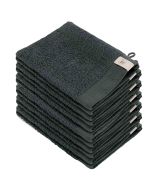 Walra Soft Cotton Voordeelpakket Washandjes Antraciet - 12 stuks