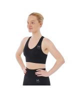 Xtreme Sportswear Sporttop Dames Zwart op model voorkant