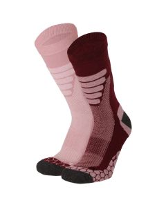 Xtreme Wandelsokken 2-pack Multi Burgundy