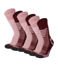 Xtreme Wandelsokken 6-pack Multi Burgundy
