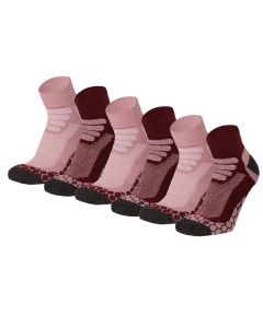 Xtreme Wandelsokken Quarter 6-pack Multi Burgundy