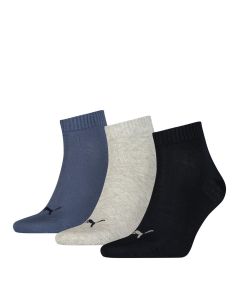 Puma sokken Quarter marine-grijs-blauw