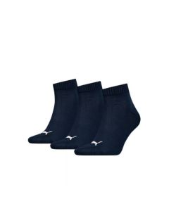 Puma Unisex Quarter Plain Socks Navy