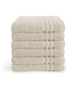 Byrklund Handdoek 50x100 cm 500gram Beige - 6 stuks