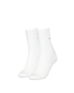 Calvin Klein Dames Sokken Classic 2-pack Wit