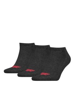 Levi's Low Cut Batwing Logo Antraciet Melange/Black 3-Pack