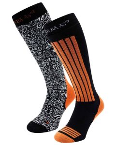 Poederbaas Skisokken 2-pack Oranje