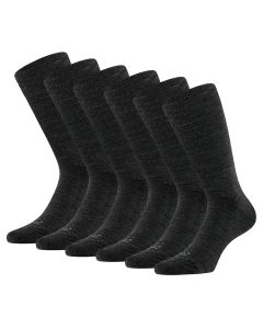 Apollo Merinowollen Sokken Badstof Zool 6-pack Antraciet