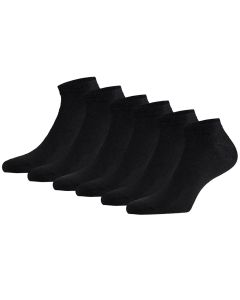 Apollo Bamboe Sneakersokken Basic Bamboo 6 paar zwart