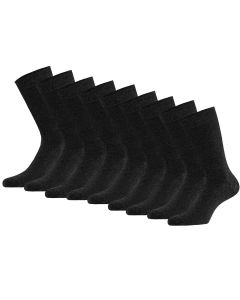 Apollo Bamboe Sokken Hoog Basic Bamboo Antraciet Melange 9 paar