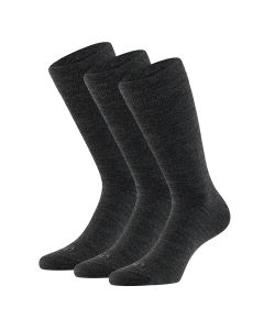 Apollo Merinowollen Sokken 3-pack Antraciet