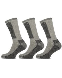 Basset Thermosokken Merinowol 3-pack Off White Black