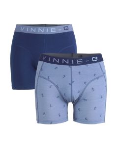 Vinnie-G Boys boxershorts Ski Dark - Print 2-Pack