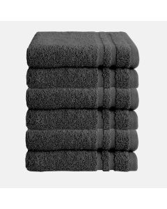 Byrklund Gastendoek Antraciet 30x50 cm - 6 stuks