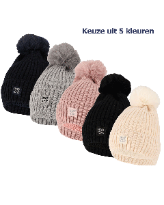 Heatkeeper Thermo Muts met Pompon Dames - Keuze uit 5 kleuren