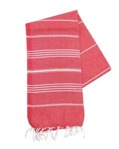 The One Towelling Hamamdoek Rood/Wit